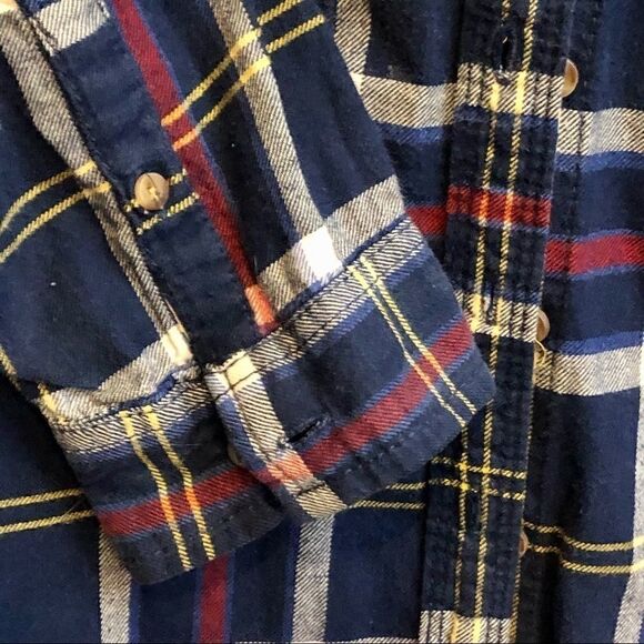 ABERCROMBIE & FITCH PLAID FLANNEL SHIRT SIZE M - Picture 6 of 8